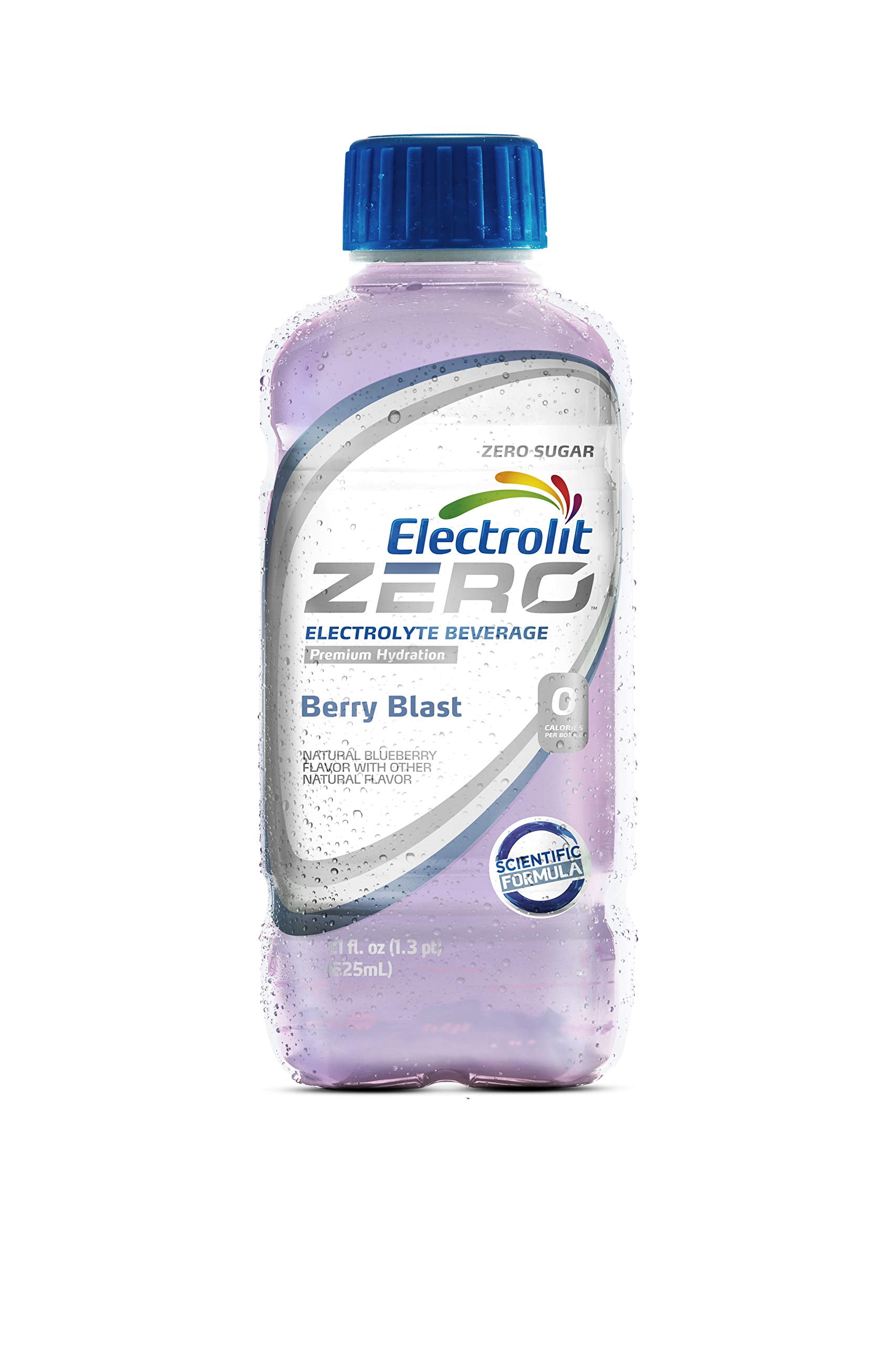 Electrolit Electrolyte HydrationITSC& Recovery Drink, 21oz, ZERO Berry Blast, 12 Pack