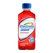 Electrolit Electrolyte Hydration Beverage, Fruit Punch, 33.8 fl oz Bottle