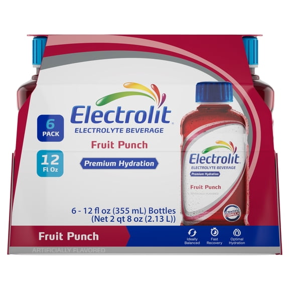 Electrolit Fruit Punch 12 FL OZ 6 Pack
