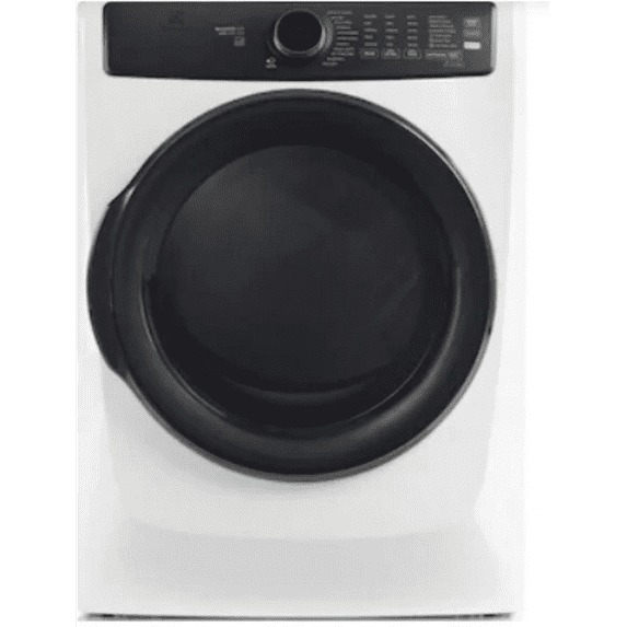 Electrolux 27 Inch Front Load Electric Dryer with 8.0 cu ft Capacity, Perfect Steam, LuxCare Dry in White ELFE7738AW