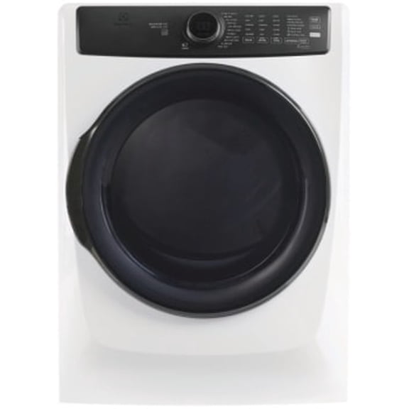 Electrolux ELFE7738MW 27-Inch Front Load Electric Dryer with 8.0 Cu. Ft. Capacity, Perfect Steam, Balanced Dry, and Luxury-Quiet Design Matte White