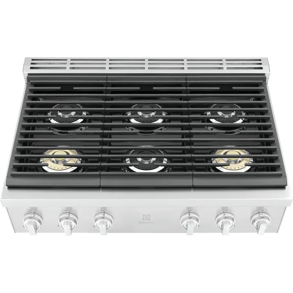Electrolux Eccg3672a 36" Wide 6 Burner Gas Rangetop - Stainless Steel