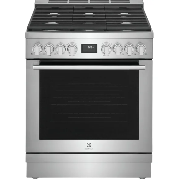 Electrolux Ecfd3068a 30" Wide 4.6 Cu. Ft. Free Standing Dual Fuel Range - Stainless Steel