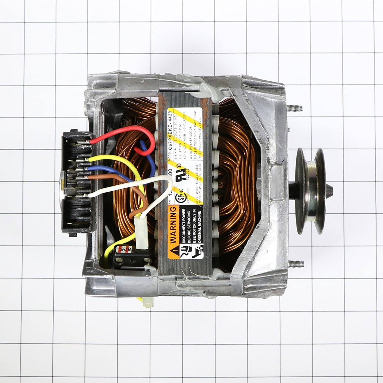 Electrolux Genuine OEM 134156400 Washer Drive Motor with Pulley
