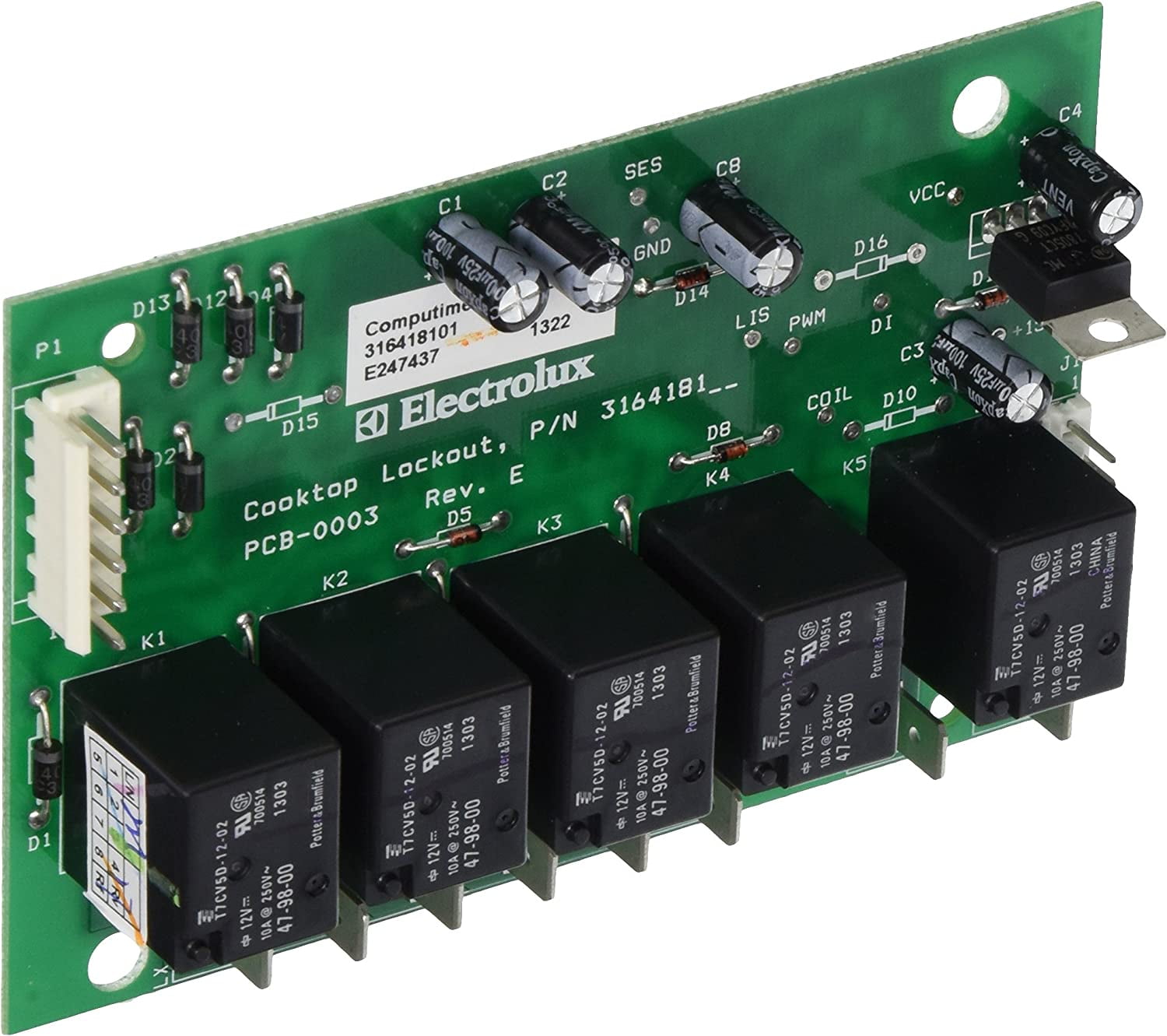 Electrolux Genuine OEM 316418101 Range Cooktop Lockout Control Board