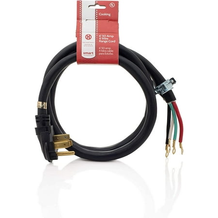 product image of Electrolux Genuine OEM 5304490724 Range 6 Ft. 4 Wire Power Cord (50 AMP)