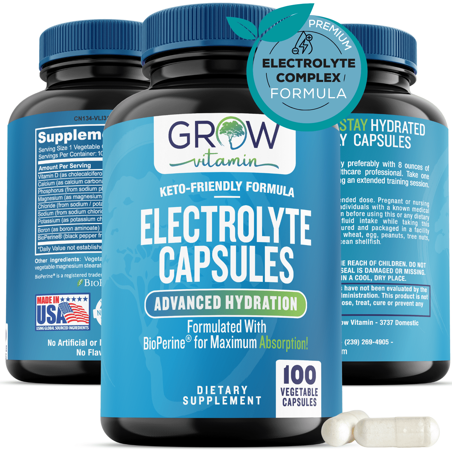 Electrolyte Capsules - Electrolyte Supplements for Supporting Energy ...