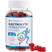 Electrolyte Hydration Gummies - Daily Liquid Replenisher Gummy - Electrolyte Multiplier with Minerals, Potassium & Real Salt - Vegan, Non-GMO - Raspberry Flavor Hydration Electrolytes - 60 Gummies