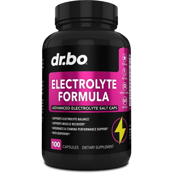 Electrolyte Pills Supplement Electrolytes Potassium Magnesium Sodium Chloride 100 Capsules