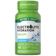 Electrolyte Tablets | No Sugar | 90 Count | Hydration Supplement | With Minerals | by Natures Truth
