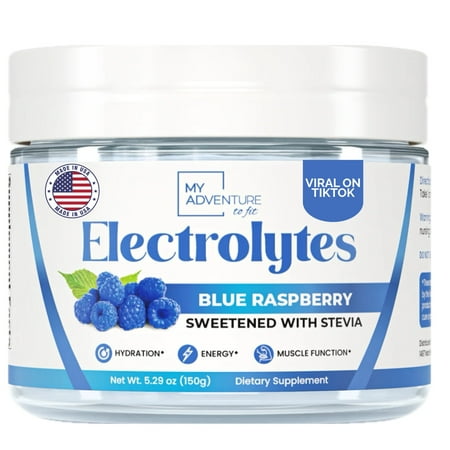 Blue Raspberry Electrolytes – 37 Servings | Zero Sugar Hydration