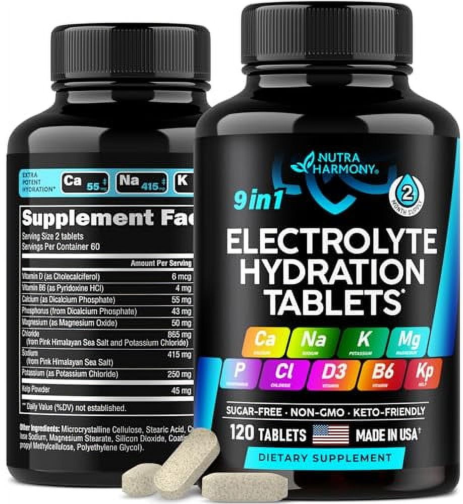 Electrolytes Salt Pills with Magnesium, Potassium Chloride, Sodium
