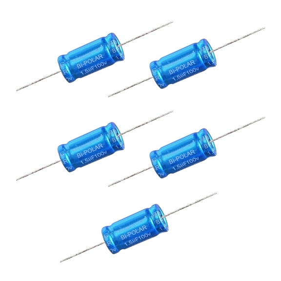 Electrolytic Capacitor 100V Horizontal Nonpolarity Capacitors 1.5-15uF for Tweeters and Midrange Components