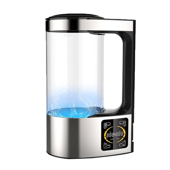 Electrolytic Hydrogen-Rich Water Pitcher, Digital Temperature & Timing Control Glass Water Kettle, Transparent Home Water Pitcher for Daily Drinking Kitchen Use