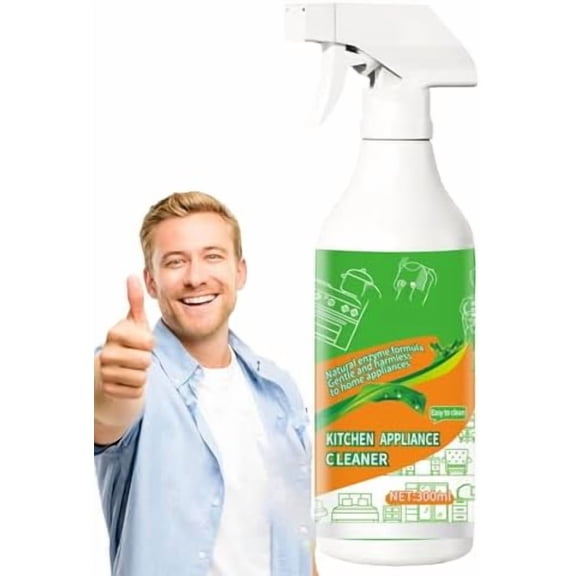 Electrolyzed Ion Kitchen Cleaner Spray - 300ml Multi-Purpose Appliance Cleaner, Degreaser for Stove, Oven, Countertops, Non-Toxic Household Cleaning Spray