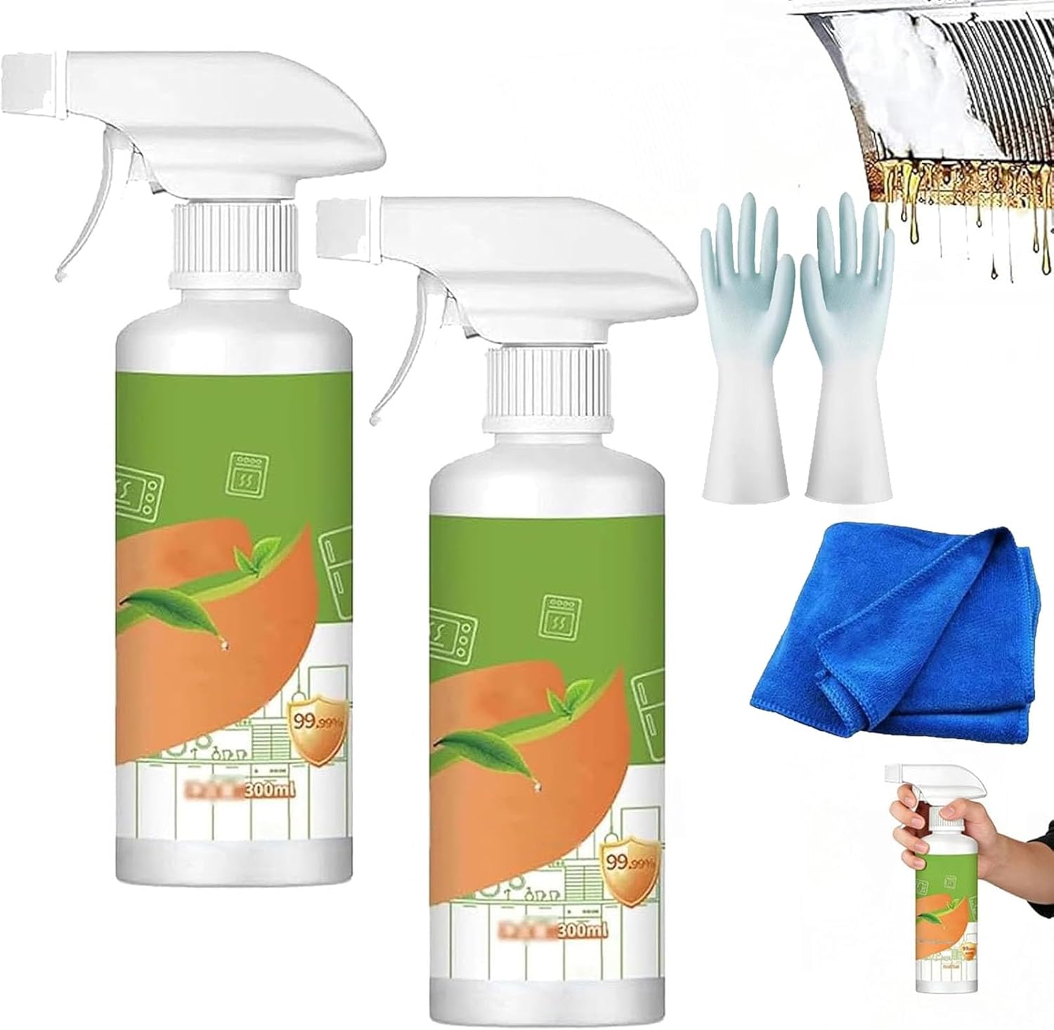 Electrolyzed Ion Kitchen Cleaner Spray - Chemical-Free Deep Cleaning ...
