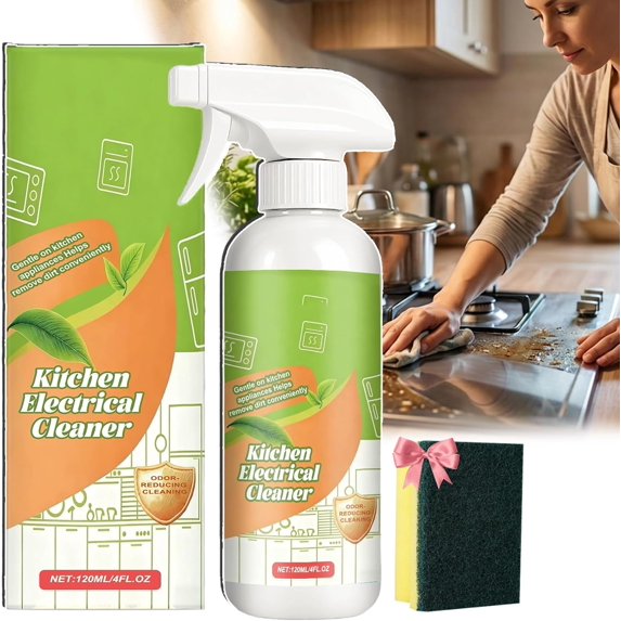 Electrolyzed Ion Kitchen Cleaner Spray, Multi-Purpose Degreaser for Stove, Oven, Range Hood & Appliances, Daily Household Cleaning Solution