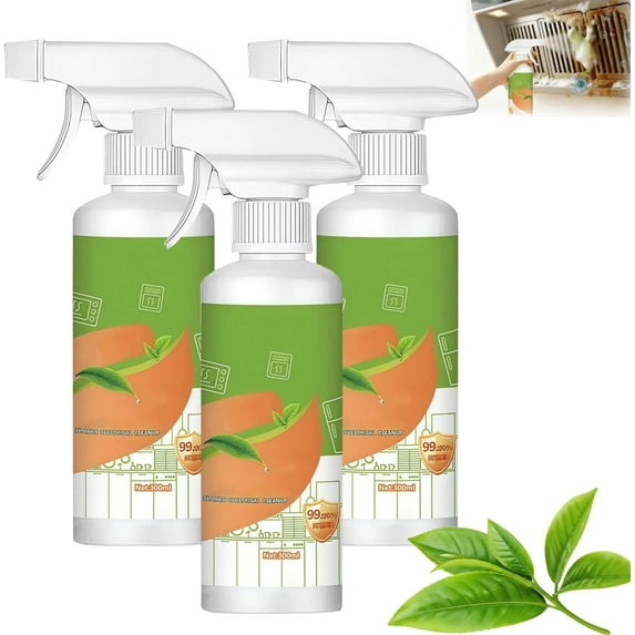 Electrolyzed Ion Kitchen Cleaner Spray | Multi-Purpose Powerful Household & Kitchen Fly Cleaning Spray for Oil Stains, Natural Enzyme Formula for Hold, Oven, Stove
