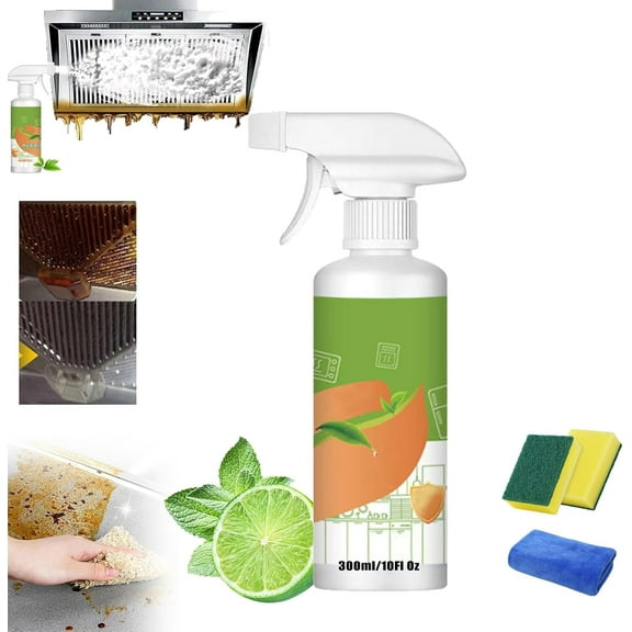 Electrolyzed Ion Kitchen Cleaner Spray, Multi-purpose Household and Kitchen Cleaning Spray for Oven, Stove and Range Hood, Easy Sparkling Clean with Natural Formula.
