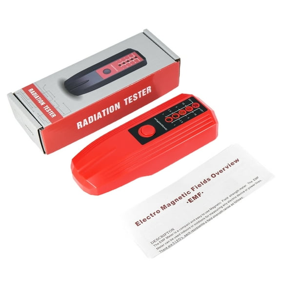 EMF Meter Electromagnetic Field Radiation Detector Emission-Dosimeter Hand-held Portable Tester Tool Home Office Outdoor