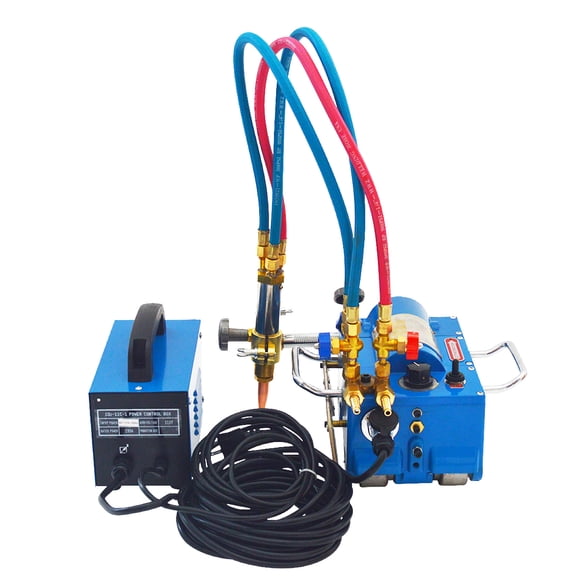 Electromagnetic Gas Pipe Cutting Machine Flame Torch Burner Beveler Propane & Acetylene