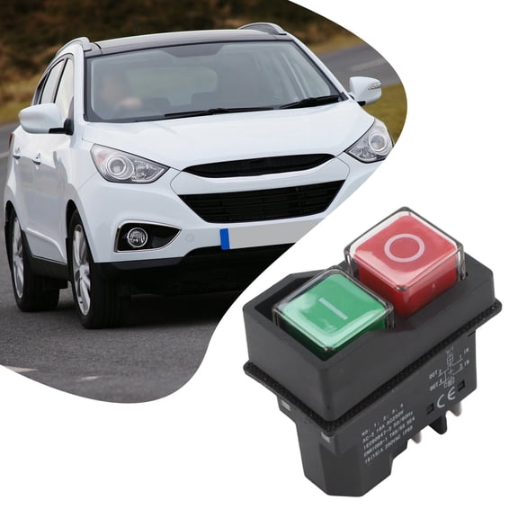Electromagnetic Push Button Switch 4/5Pin For KJD17 KLD28 Models, IP55 Waterproof Safety Switch, Double Pole Cut-Off Brake Function, 500000 Cycle Durability For Machine Tools And Garden Machinery(4)