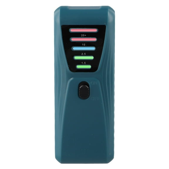 Electromagnetic Radiation Detector, High Sensitivity EMF Tester For 5 LED Indicators For Magnetic And Electric Fields, Compact ABS Meter For Industrial Testing, 50/60Hz(green)