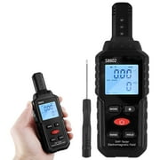 Electromagnetic Radiation Detector Professional 3 in 1 Handheld EMF Reader Portable EMF Meter with Sound Light Alarm Digital LCD EMF Tester Temperature Measure Reusable for Home