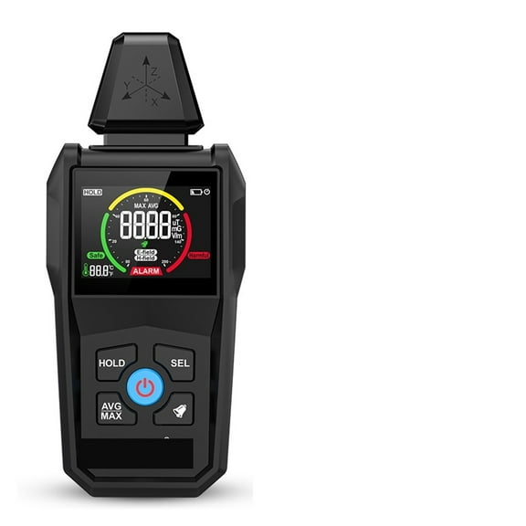 Electromagnetic Radiation Tester Temperature / Electric Field / Magnetic Field Radiation Detector EMF Meter Geiger Counter ,Portable