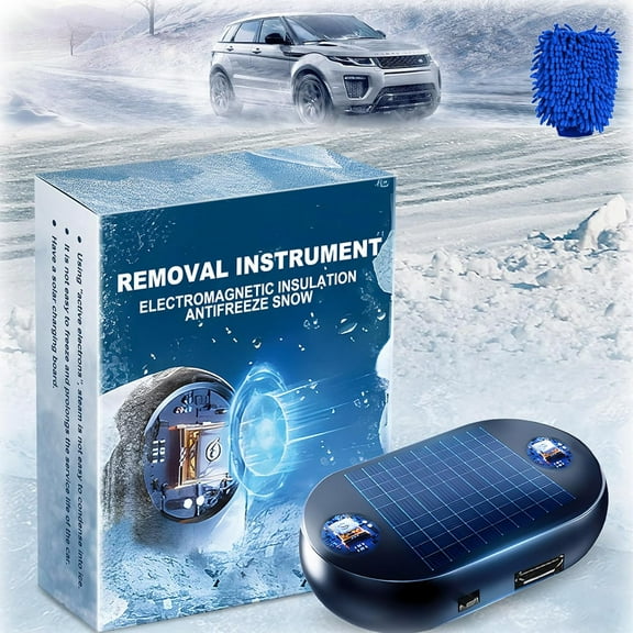 Electromagnetic Snow Melter for Cars, 2026 New Car Antifreeze Electromagnetic Car Snow Removal Device, Car Interference Antifreeze Instrument Windshield Defroster