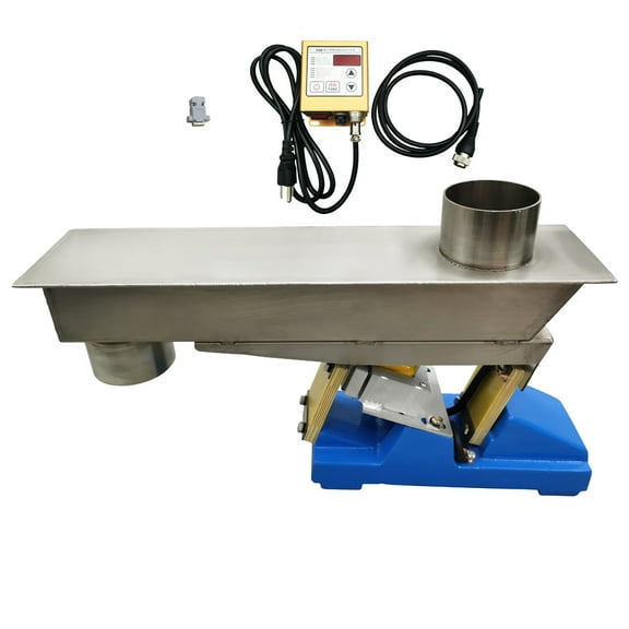 Electromagnetic Vibration Feeder Vibrating Shaking Feeding Machine Closed Shaking Conveyor with Controller 110V 1T/H