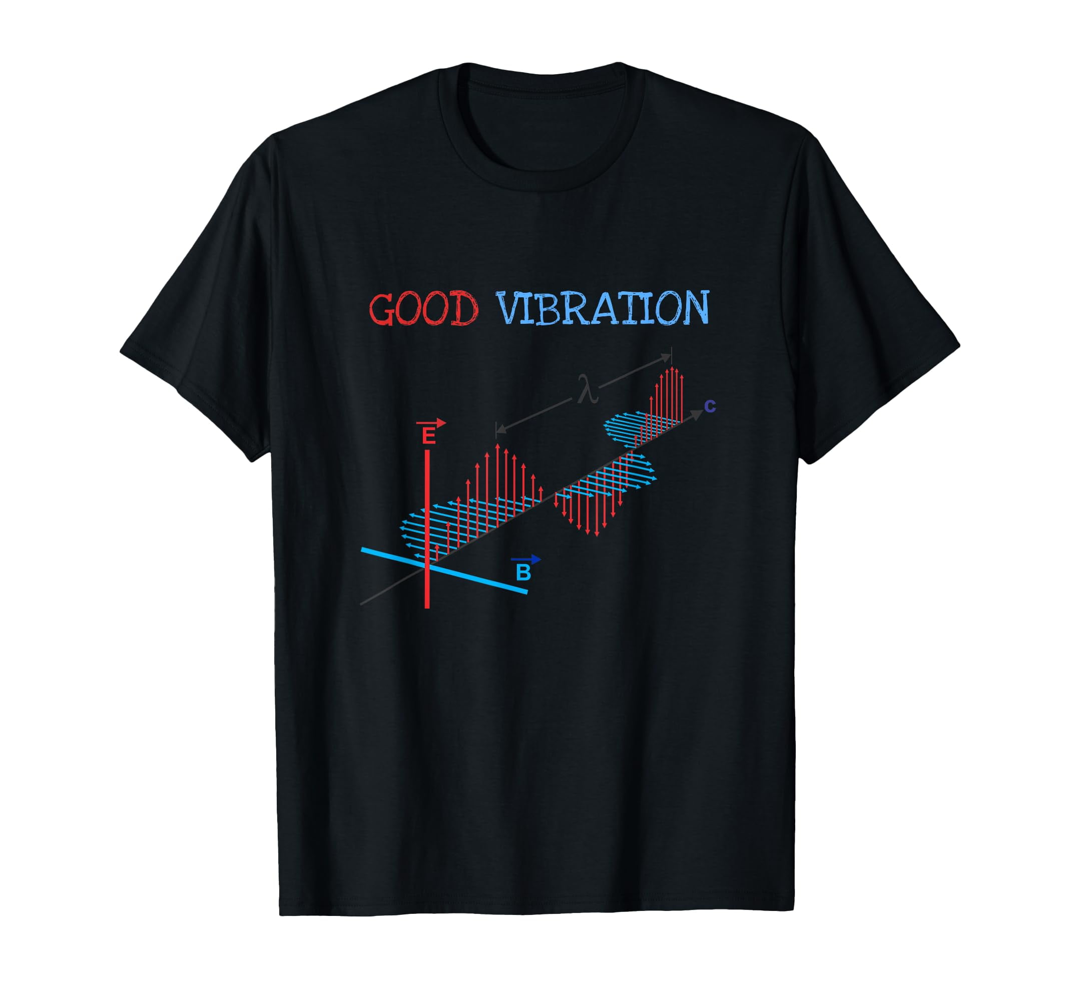 Electromagnetic Waves Fun Physics Physicist Good Vibrations T Shirt M Electromagnetic waves fun physics physicist good vibrations t shirt m