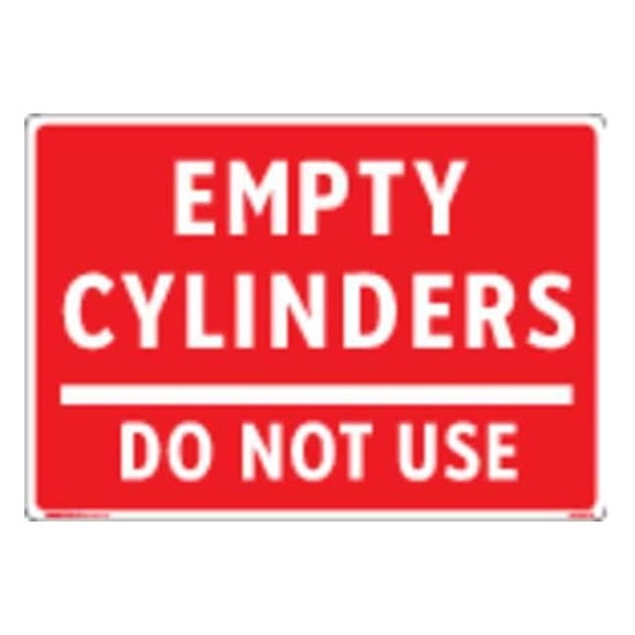 Electromark Gas Cylinder Sign Label,7 in x 10 in Y1345184