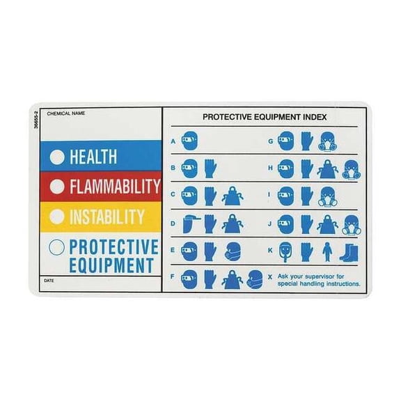 Electromark Label, HMIG, Polyester, 7 in W, 4 in H Y604389