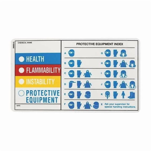 Electromark Label, HMIG, Polyester, 7 in W, 4 in H Y604389