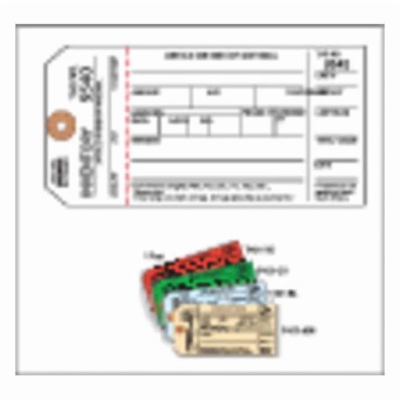Electromark Inspection Tag, Cardstock, Inventory, PK100 Y602723