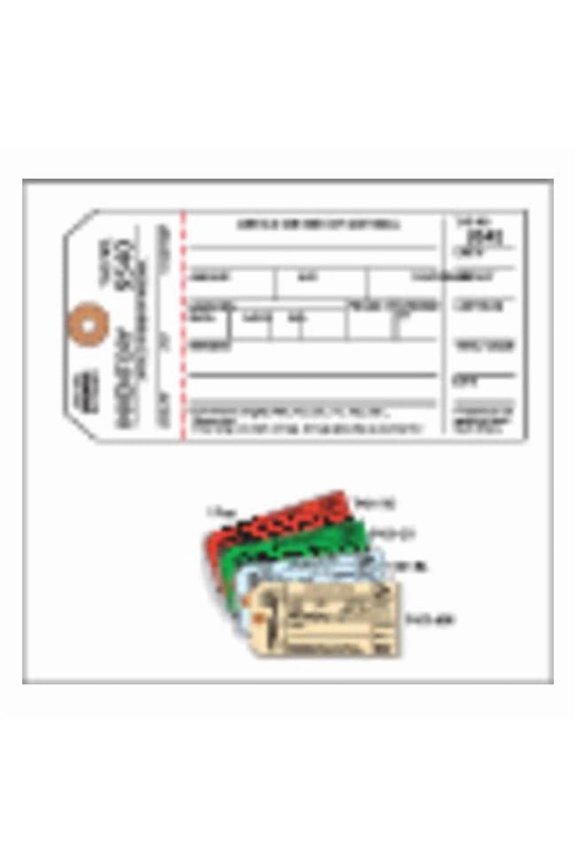 Inspection Tag,Cardstock,Inventory,PK100 Y604056