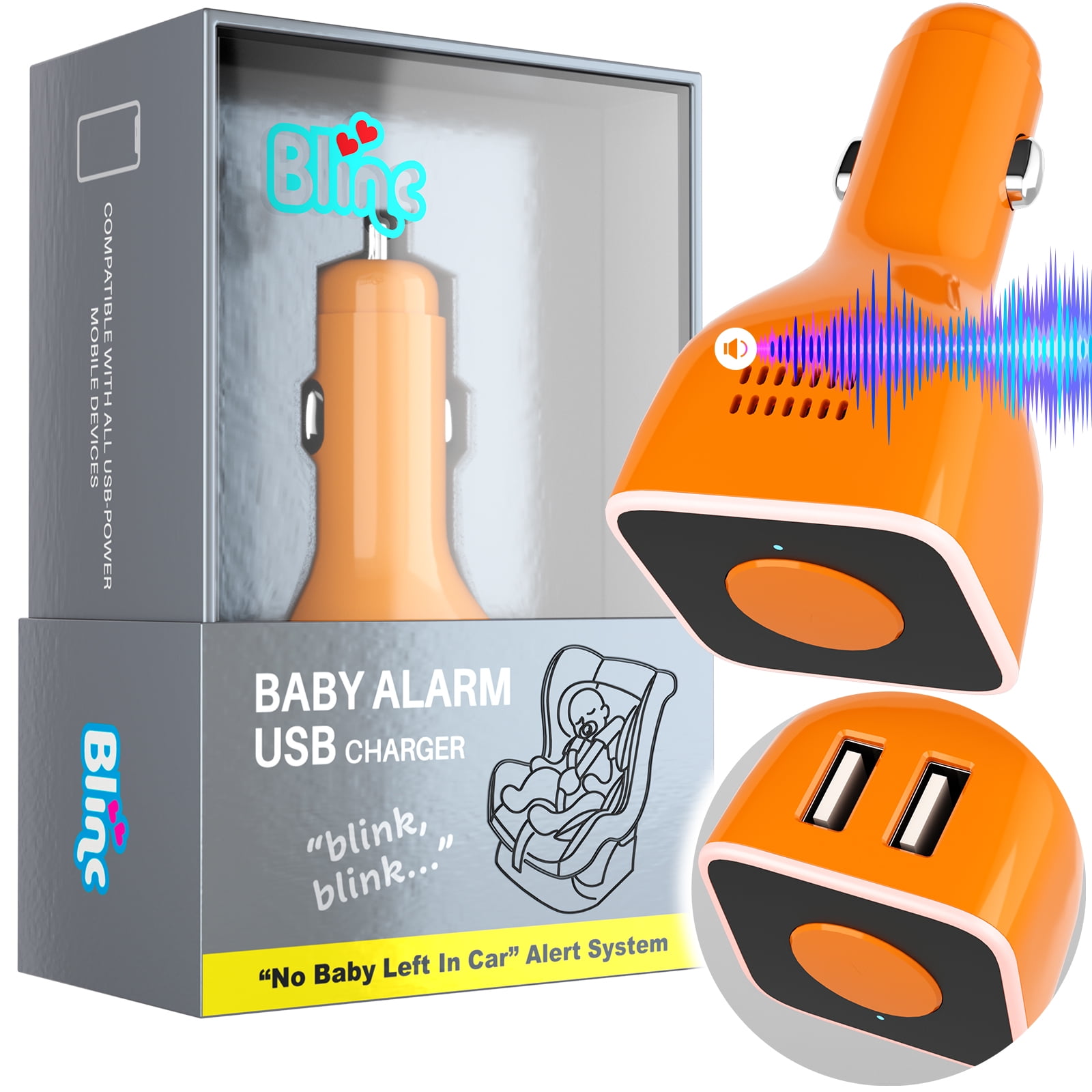 Electron Beast Baby Reminder for Car with Charging Function Safety Baby in  Car Reminder Automatic Alert System Warning, image size:1600x1600