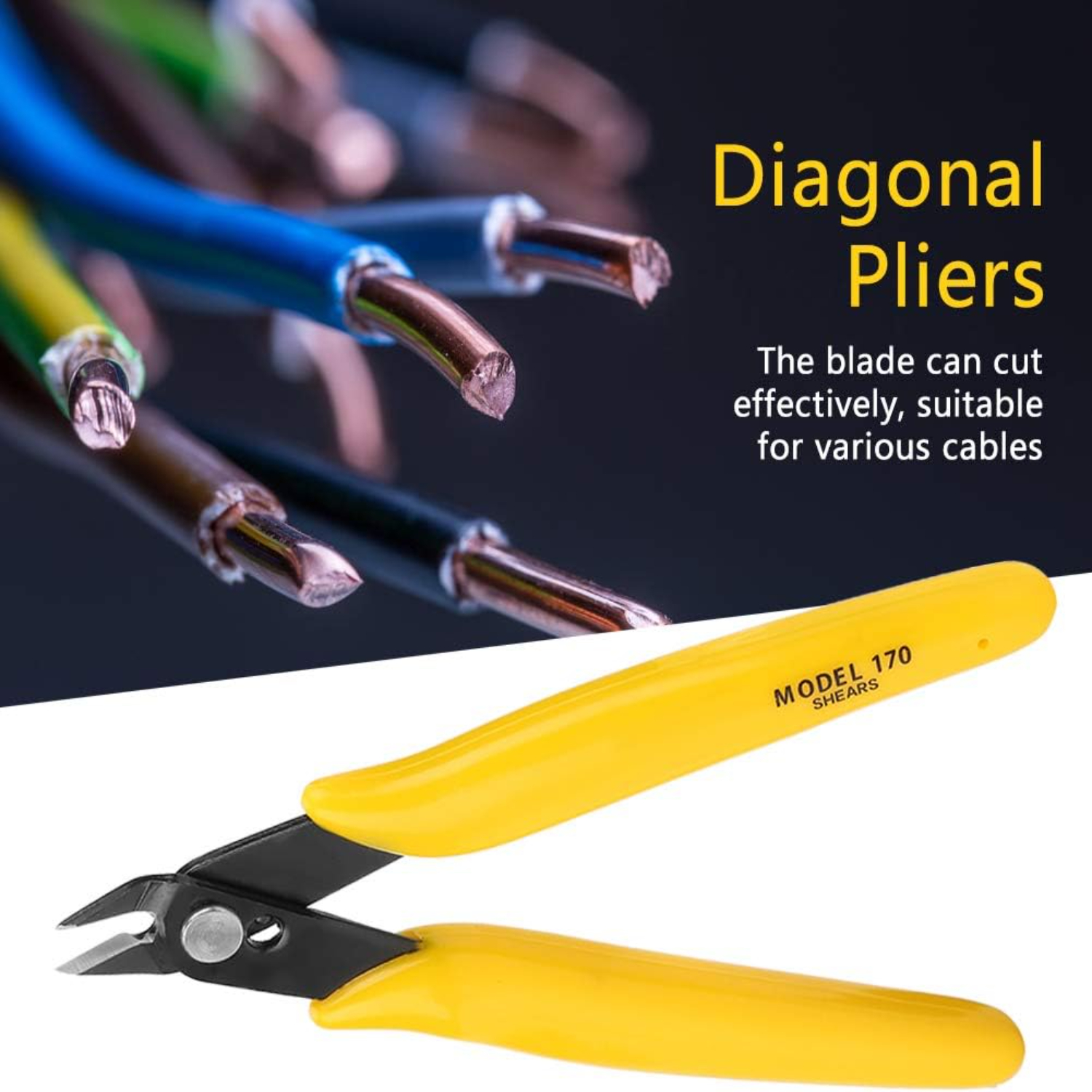 Electronic 5in Wire Cutters With Diagonal Blade For Precision Cutting 