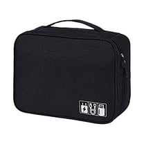 Electronic Accessories Cable Organizer Bag,USB Charger Storage Case,Portable Waterproof Electronic Accessories Carry Case, All-in-One Storage Bag for Cord, Charger, Phone, Earphone.
