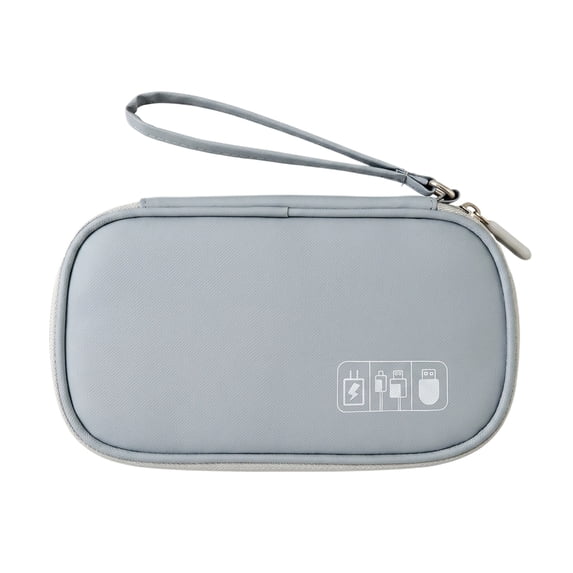 Electronic Accessories Travel Organizer Bag, Portable Fabric Case for Power Banks, Charging Cables, and Earphones, Compact Tangle-Free Storage for Home, Travel, and Daily Life