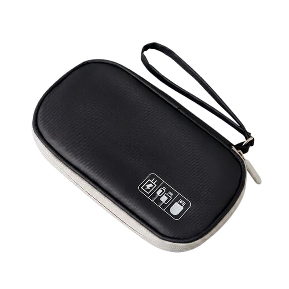 Electronic Accessories Travel Organizer Bag, Portable Fabric Case for Power Banks, Charging Cables, and Earphones, Compact Tangle-Free Storage for Home, Travel, and Daily Life
