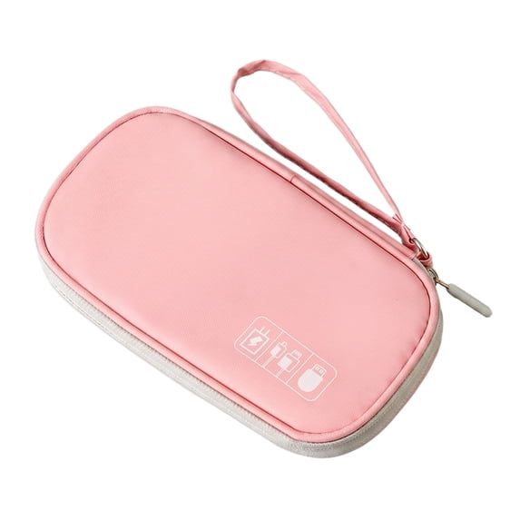 Electronic Accessories Travel Organizer Bag, Portable Fabric Case for Power Banks, Charging Cables, and Earphones, Compact Tangle-Free Storage for Home, Travel, and Daily Life