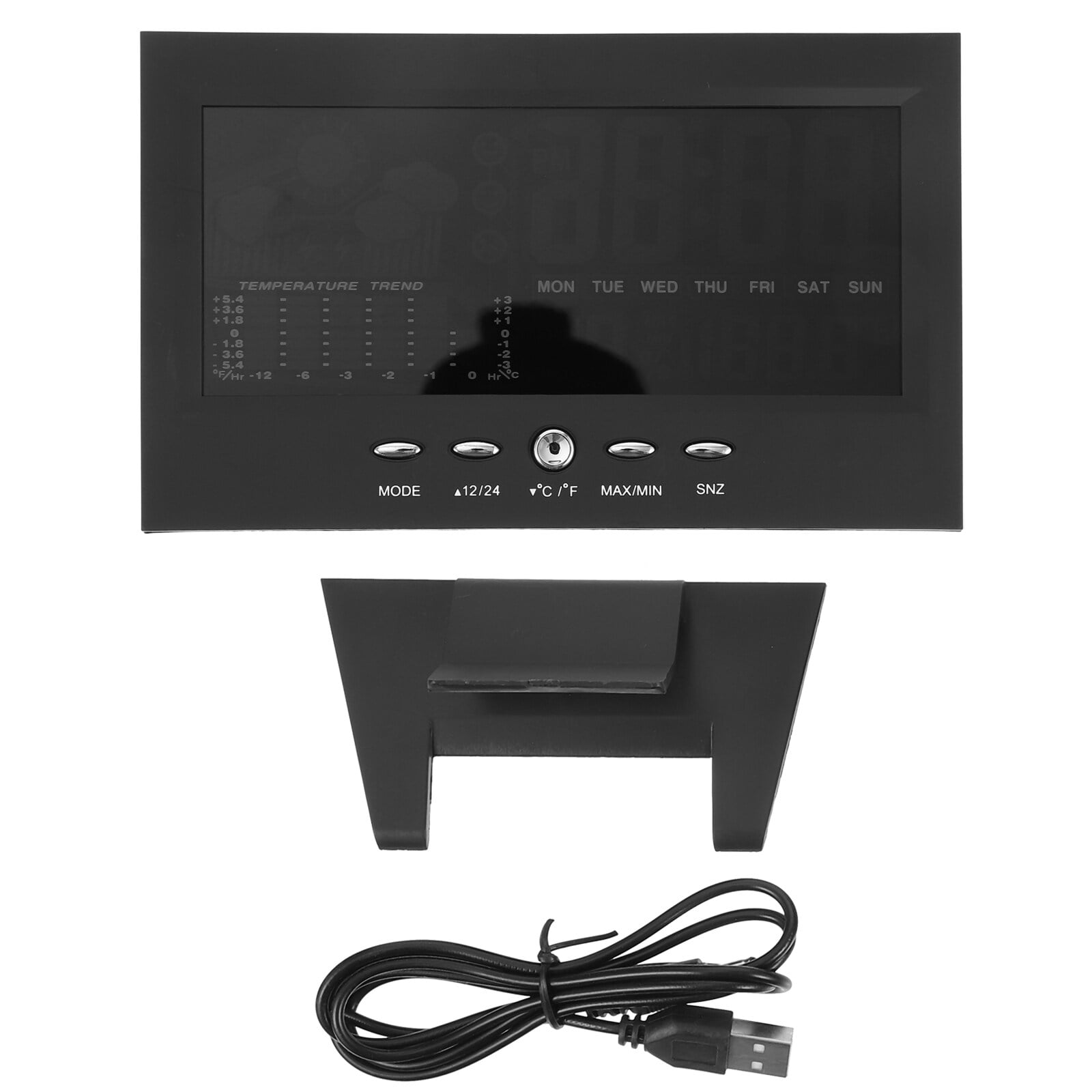 Electronic Alarm Clock Calendars Digital Wall Intelligent Plastic