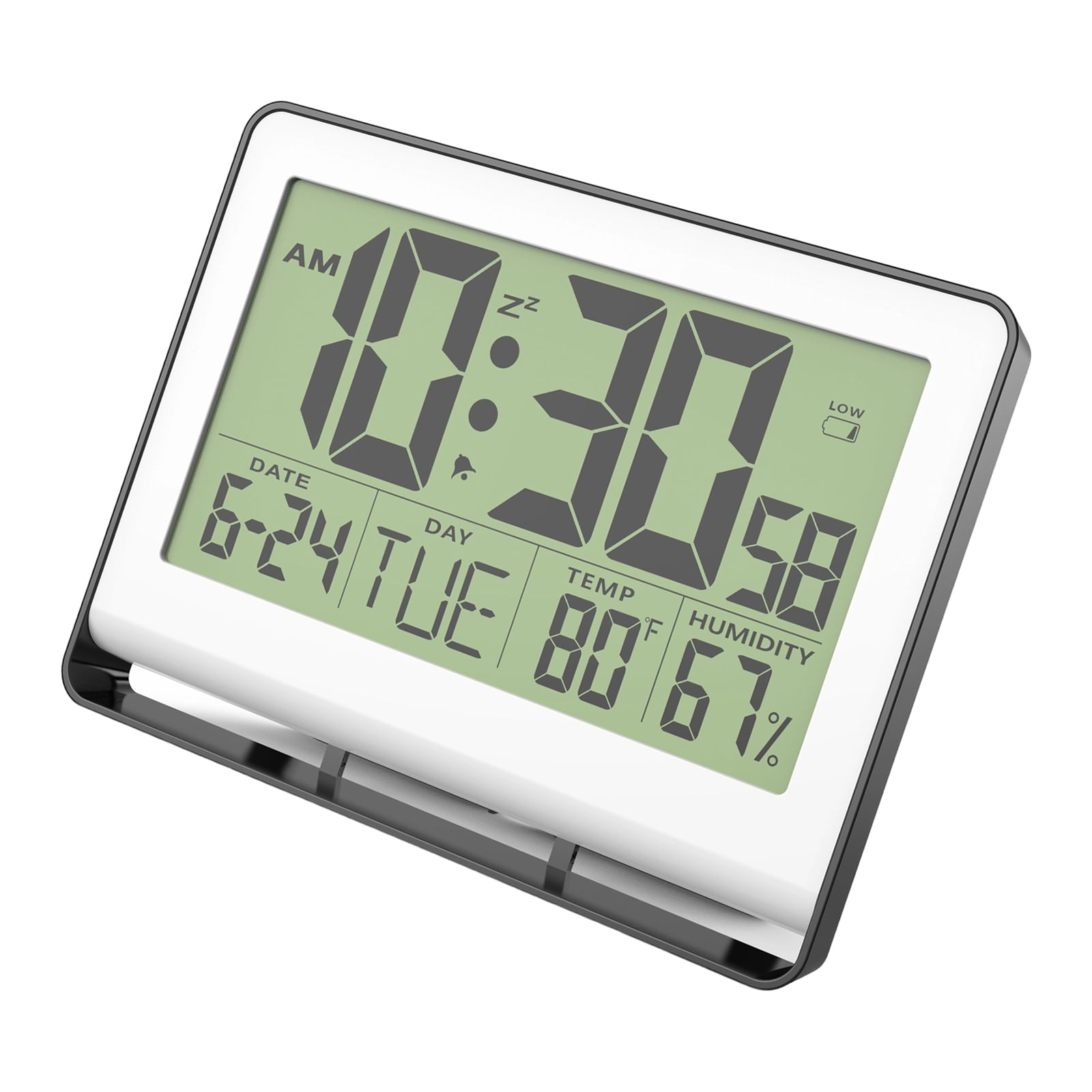 Electronic Alarm Clock For Offices Home Large Screen LCD Temperature ...