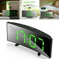 Electronic Alarm Clock Noiseless Design Digital LED Large Display