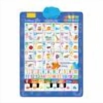 Electronic Alphabet Wall Chart, Educational Talking Wall Chart with Music & Musical Notes & Preschool Learning, Spanish-English Alphabet / Numbers / Music for age 3  (Blue)