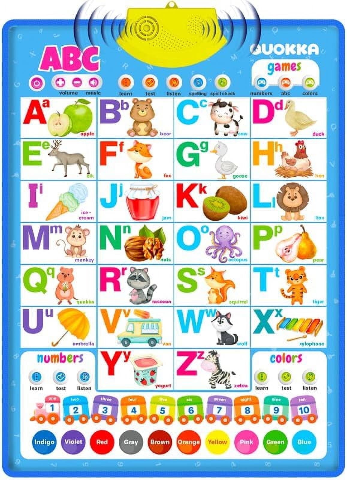 Electronic Alphabet Wall Chart, Toddler Learning Toys , Educational ...
