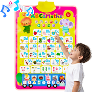 Zacro Electronic Alphabet Wall Chart for Toddler, ABCs & 123s Kids Learning Toys, Educational Alphabet Poster for Kid 2 3 4 Year