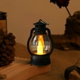 thumbnail image 1 of Electronic Ambient Candle Lamp - Christmas Small Oil Lamp Design, Mini Night Light, Fits Living Room, Bedroom, Party & Dining Area, Safe (No Fire ), Energy-Saving, 2.2*3.58in, Black, 1 of 6